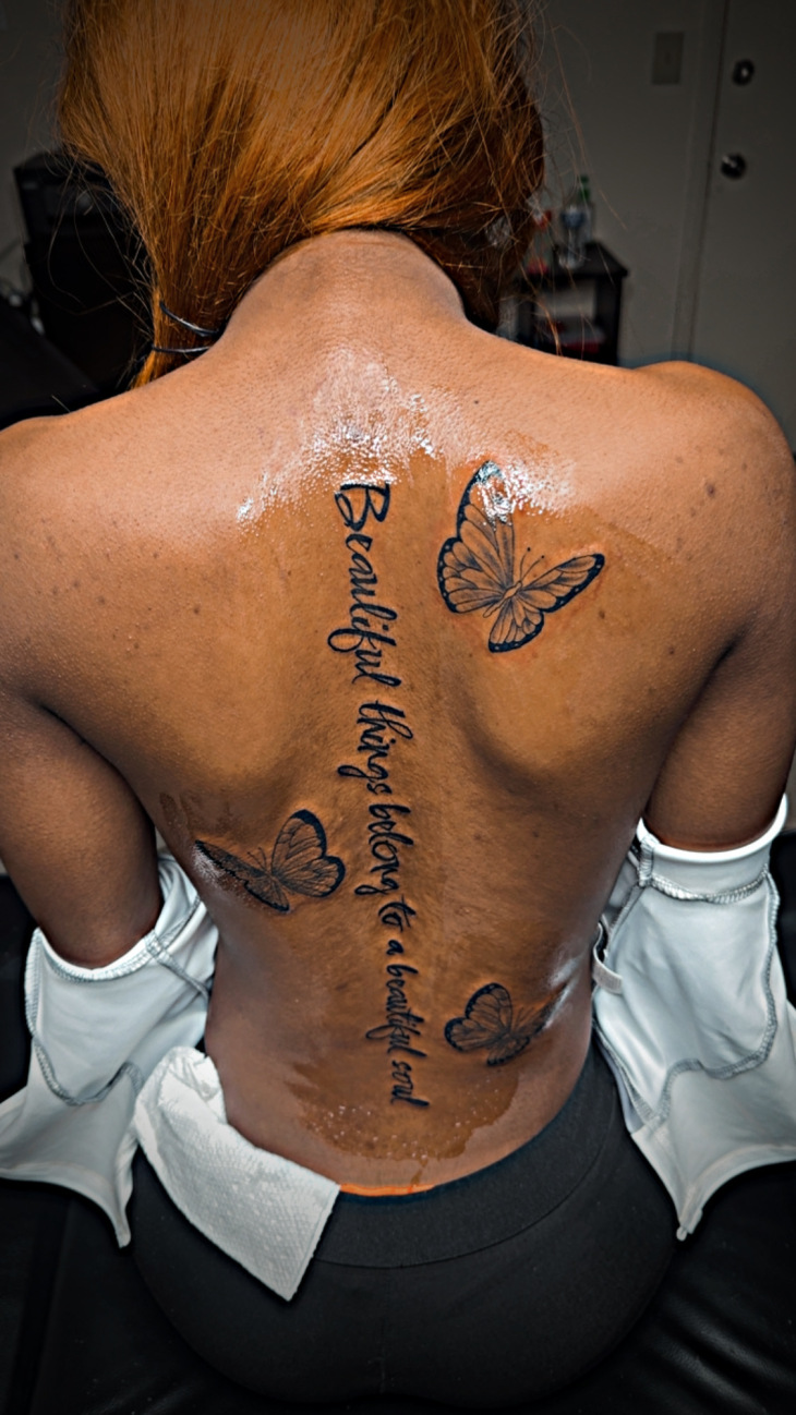 tattoo flash black sheet